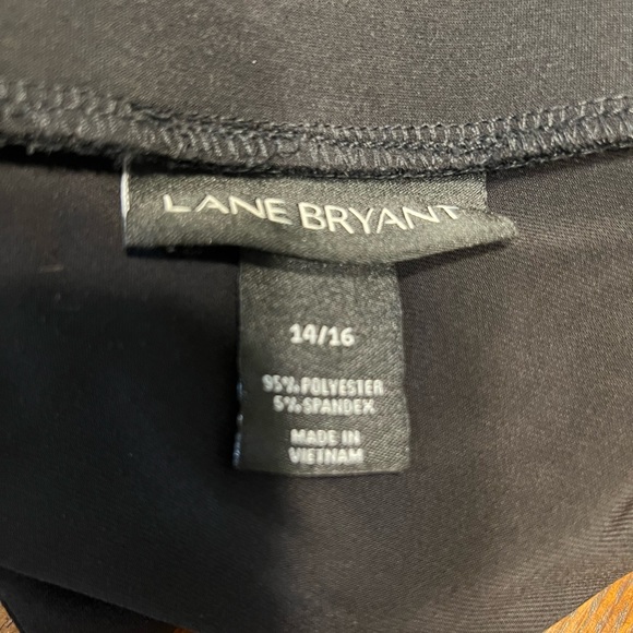 Lane Bryant Black Flowy Pants Wide Leg Pants Tie Waist Chic Office Pants - Picture 4 of 4